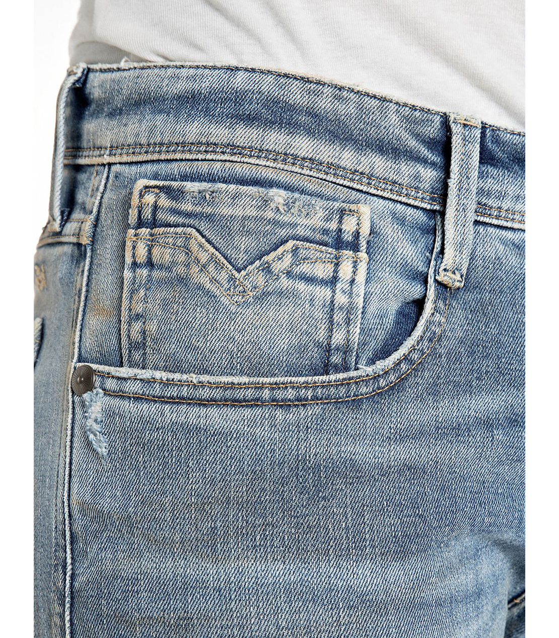 スリム ANBASS MAESTRO ストレッチデニム 詳細画像 ブルー 7